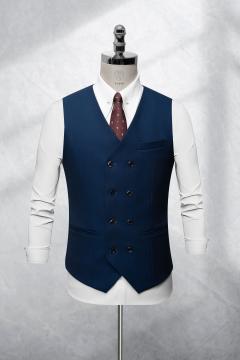 Bộ Suit Xanh Navy Caro Ẩn Modern Fit TGS360